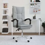  Uredski naslonjač od tkanine svjetlosivi | shoptok.hr