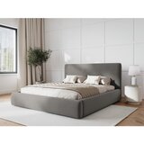 Cosmopolitan Design Sivi tapecirani bračni krevet s prostorom za odlaganje s podnicom 160x200 cm Colonel – | shoptok.hr