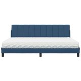  Krevet s madracem plavi 200 x 200 cm od tkanine - Plava 200 x 200 cm | shoptok.hr