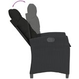  7-dijelni vrtni blagovaonski set s jastucima crni od poliratana | shoptok.hr
