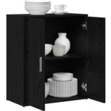 vidaXL Highboard 2 pcs Crni hrast 60 x 31 x 70 cm Konstruirano drvo | shoptok.hr