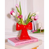 DOIY vaza mašna, crvena, 20 cm, | ePonuda.com
