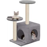  Mačje drevo s praskalniki iz sisala 60 cm sive barve, (20797065) | Shoptok.si