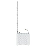  Vrtna saksija Bijeli 40 x 40 x 142 cm Plastika | Eponuda.com
