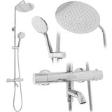 Rea Tuš set s termostatom Lungo Chrome | Shoptok.si