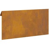vidaXL Ograja za polže Rjav 50 x 3,5 x 25 cm Vremensko odporno jeklo | Shoptok.si