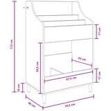 Police za medije Siva Sonoma 70,5 x 46 x 112 cm Slike
