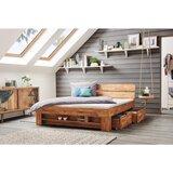 CARRYHOME POSTELJA 180 cm x 200 cm , les divji hrast | Shoptok.si