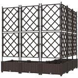  Vrtna saksija 5 pcs Smeđa 120 x 120 x 125,5 cm Plastika | shoptok.hr