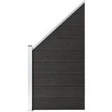 za ogradu WPC 95 x (105 - 180) cm sivi