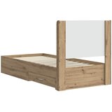  Krevetna konstrukcija s pohranom i uzglavljem Hrast artisan Smeđa | Shoptok.si