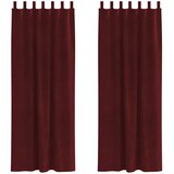  Zavjese za zamračivanje 2 pcs Vinska crvena 140 x 260 cm Baršun | Eponuda.com