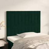 Uzglavlje tamnozeleno 80x5x118/128 cm baršunasto | shoptok.hr