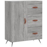 Maison Chic Komoda - Predalnik siva sonoma 69,5x34x90 cm inženirski les, (21716703) | Shoptok.si