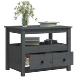  Stolić za kavu sivi 71 x 49 x 55 cm od masivne borovine | shoptok.hr