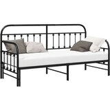vidaXL Crni krevet s podiznim krevetom 75x190 cm od čelika | shoptok.hr