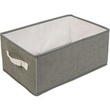 Bewello škatla za shranjevanje in organizacijo s prevleko iz tekstila max. 5kg 38.5 x 24 x 16.5cm siva | Shoptok.si