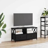 TV ormar Crni hrast 90 x 33 x 45 cm Inženjerska drva i čelik | shoptok.hr