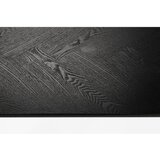 White Label Črna mizica z mizno ploščo v hrastovem dekorju 60x120 cm Fabio – | Shoptok.si