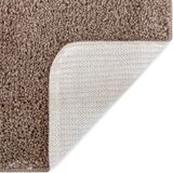 vidaXL Šik Krzneni Tepih Visoki Džemper Smeđa 120x120 cm PP | shoptok.hr
