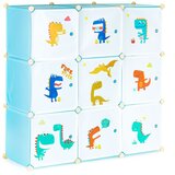  ModernHome dječji ormarić s 9 polica plavi dinosauri | shoptok.hr