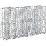 Gabionski uzdignuti krevet 3 pcs Srebrno 250 x 50 x 150 cm | shoptok.hr