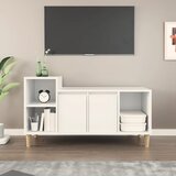 vidaXL TV omarica bela 100x35x55 cm inženirski les Cene