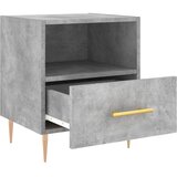  Noćni ormarići 2 kom boja betona 40x35x47,5cm konstruirano drvo | shoptok.hr