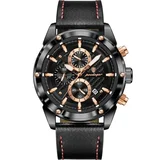 Moška Ura PJ - 41325 - Črna / Zlato rožnata
