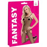 Cottelli Fantasy - mrežasti catsuit s otvorenim bokovima (crni) - S-L | shoptok.hr