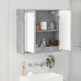  Kupaonski ormar s ogledalom Zidne Betonski sivi 60 x 20 x 60 cm | shoptok.hr