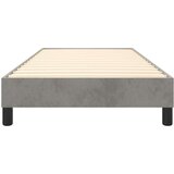 vidaXL Box spring posteljni okvir svetlo siv 80x200 cm žamet | Shoptok.si