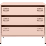  Komoda ružičasta 68x39x58,5 cm hladno valjani čelik | shoptok.hr