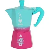 Talijanska Moka za Kavu Bialetti Plava Roza Aluminij termoplastika 6 Šalice
