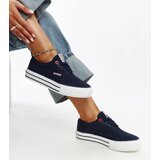 Cross Jeans Navy blue women's sneakers with thick soles | shoptok.hr