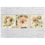 Tablo Center Komplet 3 slik Vintage Flowers Cene