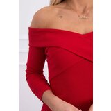 Kesi Dress fitted with a V-neck red | shoptok.hr