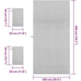  Set sportskih ručnika 3 pcs Siva Polyester i Polyamid | shoptok.hr