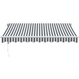 Avtomatsko zložljiva tenda antracit in bela 300x250 cm | Shoptok.si