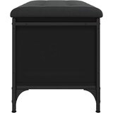  Klupa za pohranu crna 82 x 42 x 45 cm od konstruiranog drva | shoptok.hr