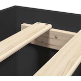  Okvir za krevet crni 120x190 cm konstruirano drvo | shoptok.hr