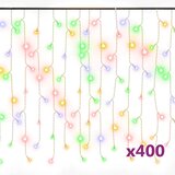  LED zavjesa sa sigama 10 m 400 LED šarene 8 funkcija | Eponuda.com