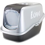 Savic Mačji WC Nestor Impression "Love" - crni / srebrni s "Love" otiskom | shoptok.hr