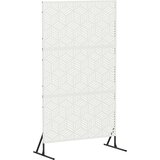  Zaslon za privatnost 100 x 50 x 180 cm Čelik Bijela | shoptok.hr
