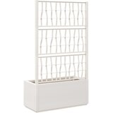  Vrtna sadilica s rešetkom bijela 80 x 36 x 140 cm PP | shoptok.hr