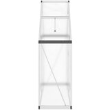  Staklenik s okvirom srebrni 169 x 58 x 195 cm aluminijski | shoptok.hr