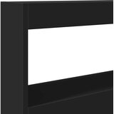 Ormarić za uzglavlje s LED svjetlima crni 100 x 17 x 102 cm | shoptok.hr