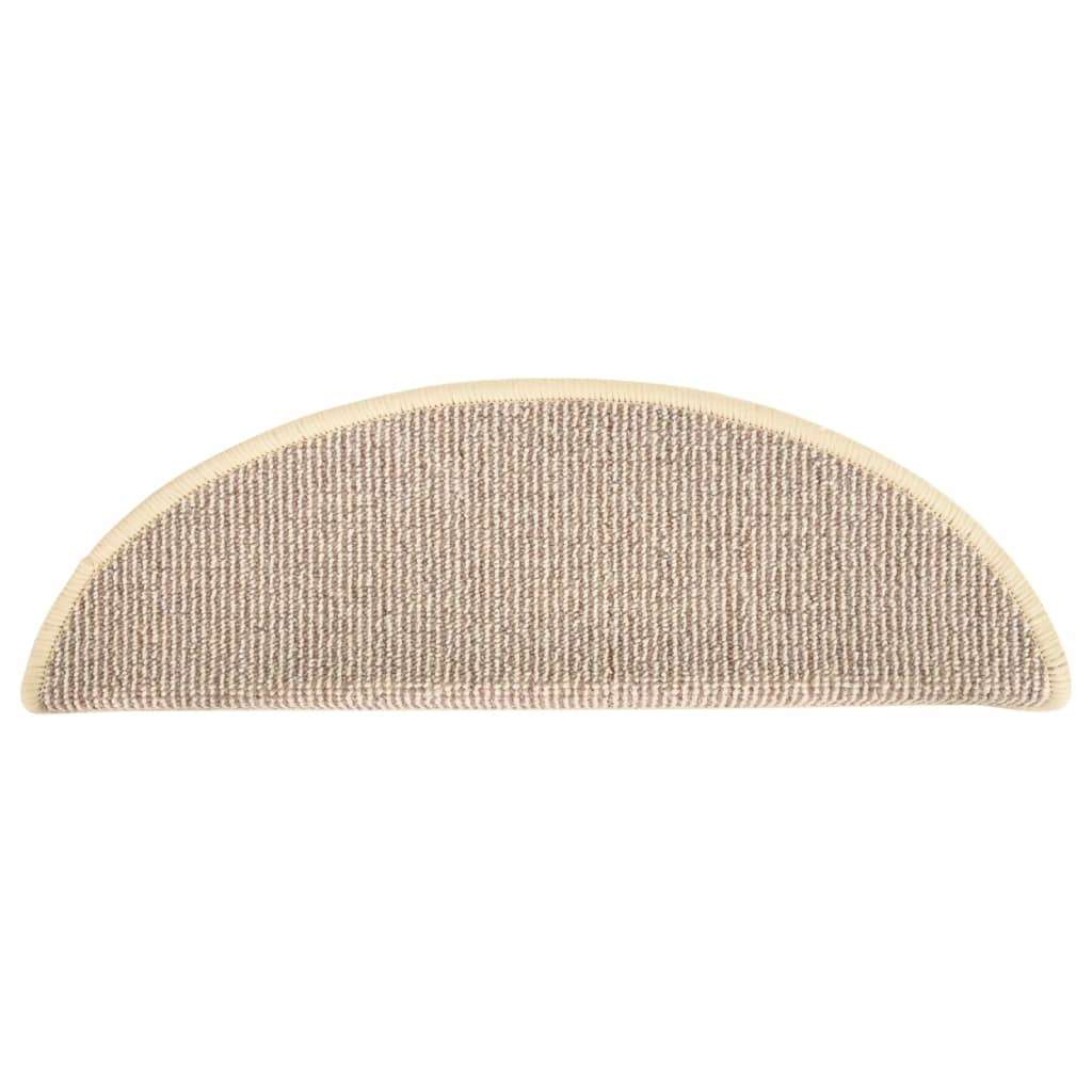 vidaXL Tepisi za stepenice 15 kom bijelo-smeđi 65 x 21 x 4 cm | shoptok.hr
