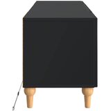  LED TV kabinet Crna Konstruirano drvo | shoptok.hr