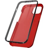 AVIZAR Integralna zašcitna torbica za iPhone 13 Pro, sprednja in zadnja stran, trdna, mehka na dotik kovinska - rdeca, (20717508) Cene